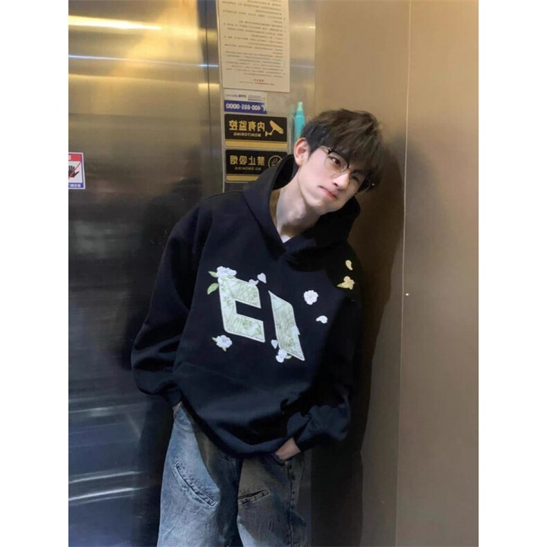 纯棉贴布刺绣连帽卫衣ZW0128-P48,男装卫衣,星座313A(原308A-2)