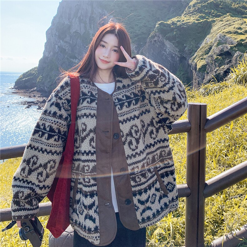 新款现货款号7759羊羔毛棉衣P185K268,女装棉衣/棉服,2D043
