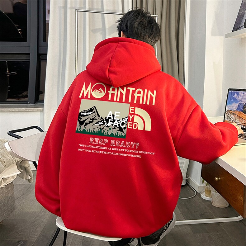 抖音得物供货 可提供视频 秋冬重磅美式宽松连帽卫衣DL1997图片