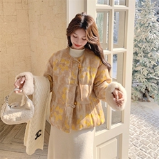 冬装大货90羽绒服外套袖口毛可脱卸2C153-730-P305K458，女装羽绒服，2C153