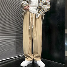 秋季休闲裤男宽松西裤拖地裤D329-QM525-P55-控68，男装西裤，电商D329