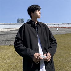 夹克男韩版潮流帅气纯色文艺2023春秋新款ins宽松外套W4730-P53，男装夹克，星座412-2