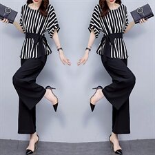 套装/套裙宽松柔软潮流个性简约两件套舒适2022年夏季25-35周岁，女装套装/套裙，时尚俏佳人