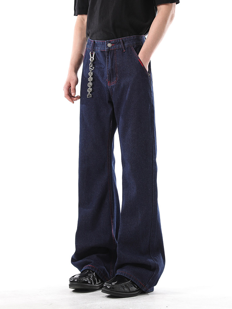 903-AB01-P45【S-XXL】原牛修身小脚微喇牛仔裤2,男装牛仔裤,星座903