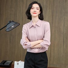 牛油果绿杭州重磅真丝衬衫女长袖2025春装新款高端缎面桑蚕丝上衣，女装衬衫，阿舍尔精品