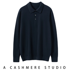 2025年秋季时尚百搭通勤简约休闲羊绒衫，男装羊绒套衫，朝思纯山羊绒