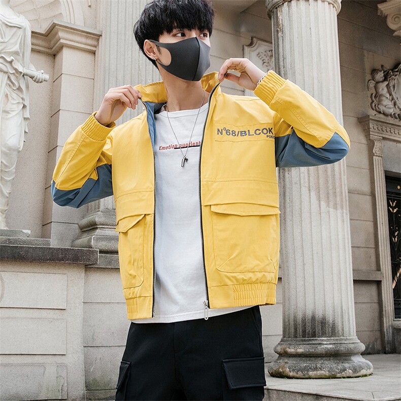 2021春季新款男士外套韩版潮流青少年工装夹克衫DS317T,男装夹克,电商A102