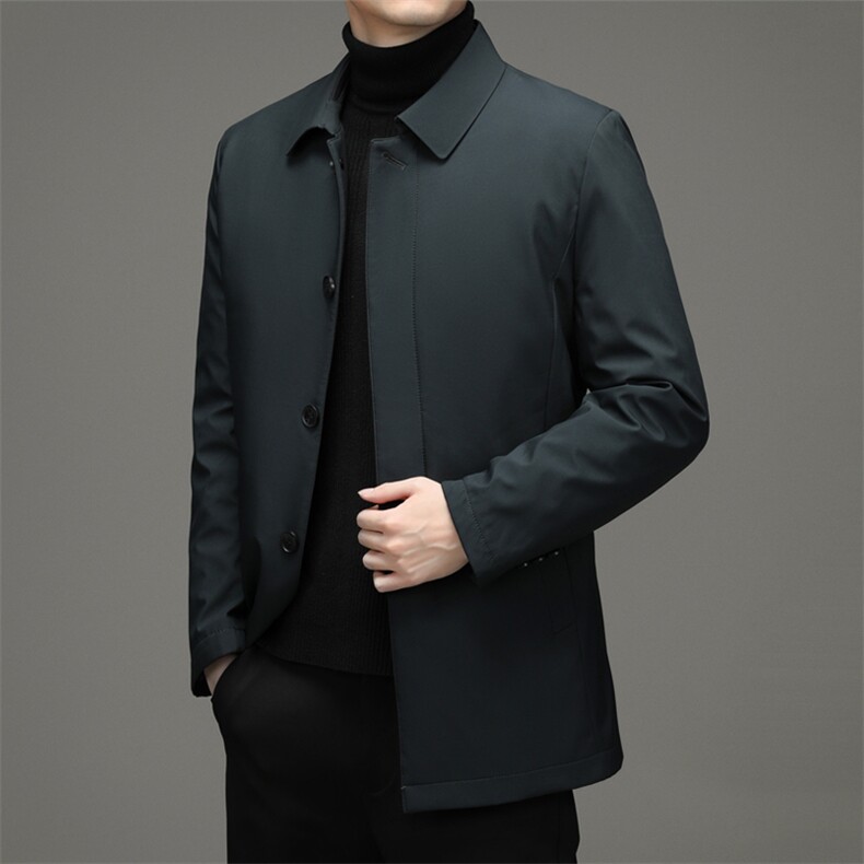 2024秋冬可拆卸内胆羽绒服中老年翻领羽绒外套YYYR028892-P210,男装羽绒服,钱塘6003A(原)4033A