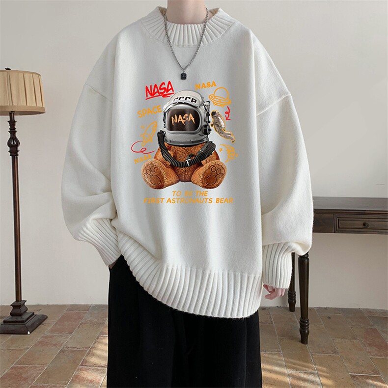 半高领毛衣男士大码针织衫男毛线衣男 M18281-P45 加绒款-P65图片