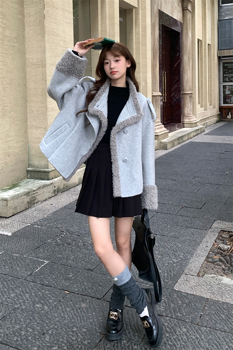 2025年秋季女装女士精品毛呢外套2B082-2233-P265-K398,女装毛呢外套,2B082