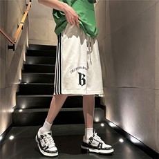 D2020-P38控48抖音潮牌美式篮球裤子大码肥仔高街潮ins五分裤，男装牛仔裤，星座116