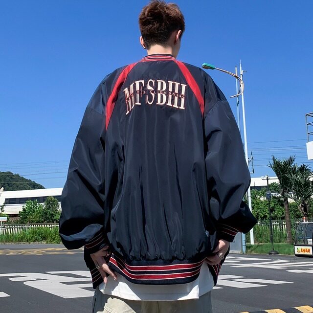 棒球服夹克男士韩版流宽松刺绣潮牌2024秋冬新款ins外套W5920-P54,男装夹克,星座412-3