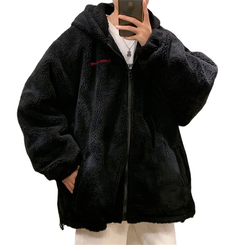 美式ins扎染羊羔绒棉服男加厚保暖棉衣冬季潮牌宽松连帽棉袄外套,男装棉衣,星座505-2（原电商A260-1)