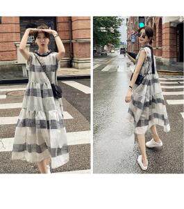 【现货】夏季新品天丝个性两件套连衣裙，女装连衣裙，名依人