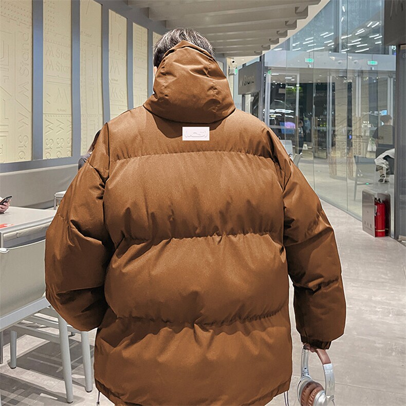 现货抖音得物可供视频三防加厚羽绒连帽棉衣外套面包棉服85526,男装棉衣,电商A486