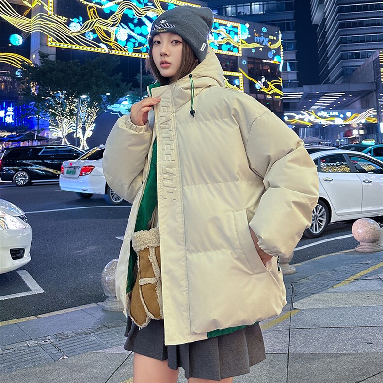 特批港风夜景情侣时尚宽松连帽棉衣MY2271P75控118,男装棉衣,电商A247