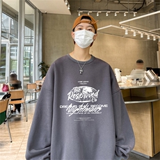 特P25控48秋冬新款男士圆领卫衣宽松休闲日常百搭上衣WQ2446，男装卫衣，电商B370