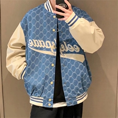 棒球服外套男女秋季潮流情侣夹克港风潮牌宽松休闲上衣JK1832-P48，男装夹克，星座1008