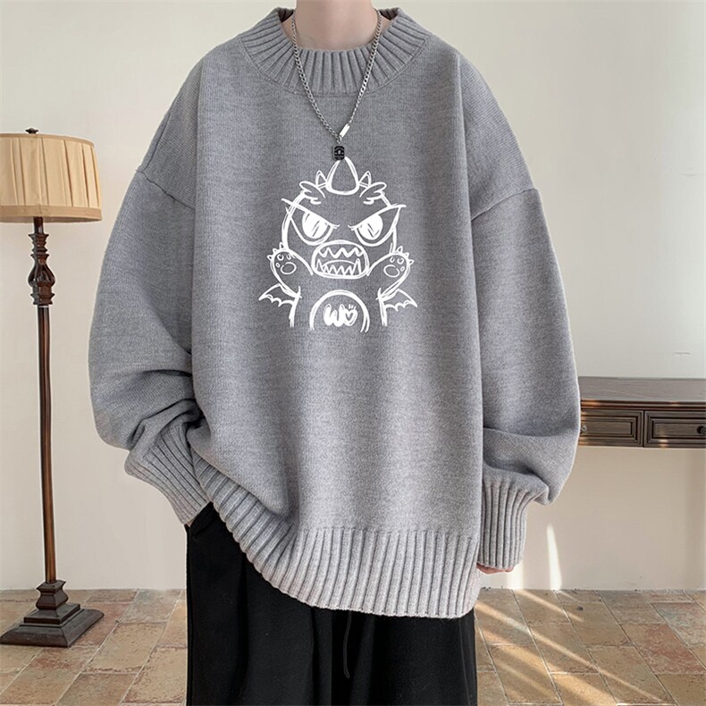 半高领毛衣男士大码针织衫男毛线衣男M18361-P45加绒款-P65,男装针织衫/毛衣,电商A040