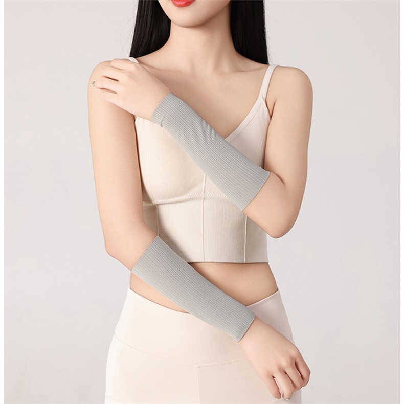 纯色气质款冰丝麦穗提花20护腕护关节男女款,饰品周边,晨宏羊绒