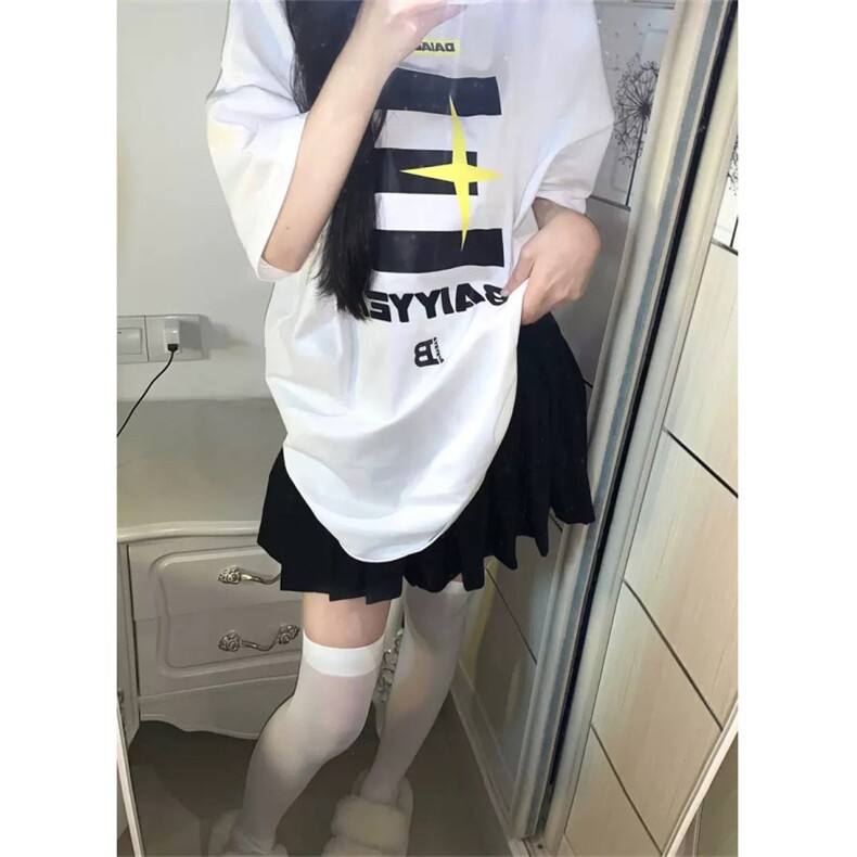 T0650-P25潮小众字母设计纯棉印花短袖男女同款情侣宽松上衣,男装T恤,星座617A-2