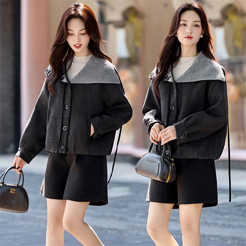 小香风毛呢呢外套女2025秋冬新款小个子短款气质显瘦好看上衣，女装短外套，香水丽阁