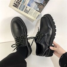 秋季韩版chic小众厚底皮鞋男潮流休闲低帮男鞋B253-1382-P105，男鞋低帮鞋，星座814A（原电商B253）