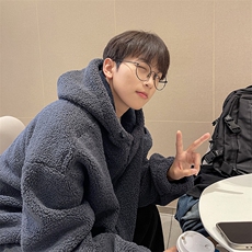 双面复合精品羊羔绒宽松连帽情侣棉服XZ609-WT2332-P88-控148，男装棉衣，星座609