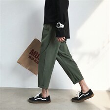 K704-P40(控58)早秋西装坠感休闲裤男士大码宽松直筒裤新款九分裤，男装西服套装，电商B280-1（原A049）