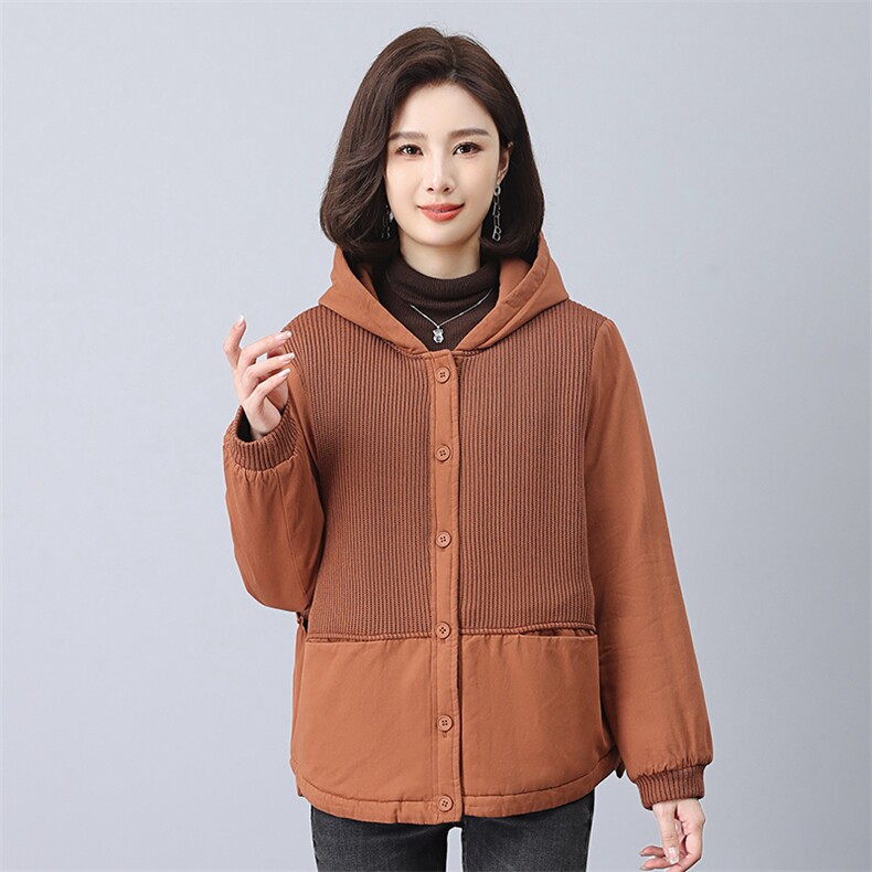 时尚保暖女士棉服 优雅气质短款外套 舒适百搭冬季必备单品图片