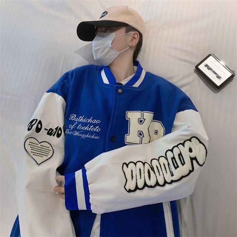 夹克百搭潮流男2023春秋季新款上衣新款长袖棒球服百搭W2199-P68,男装夹克,星座412-3