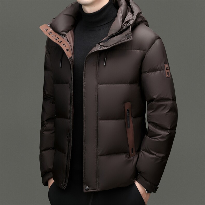 男装羽绒服YR2410新品主推必上！85绒子三防火山岩蓄热羽绒服图片