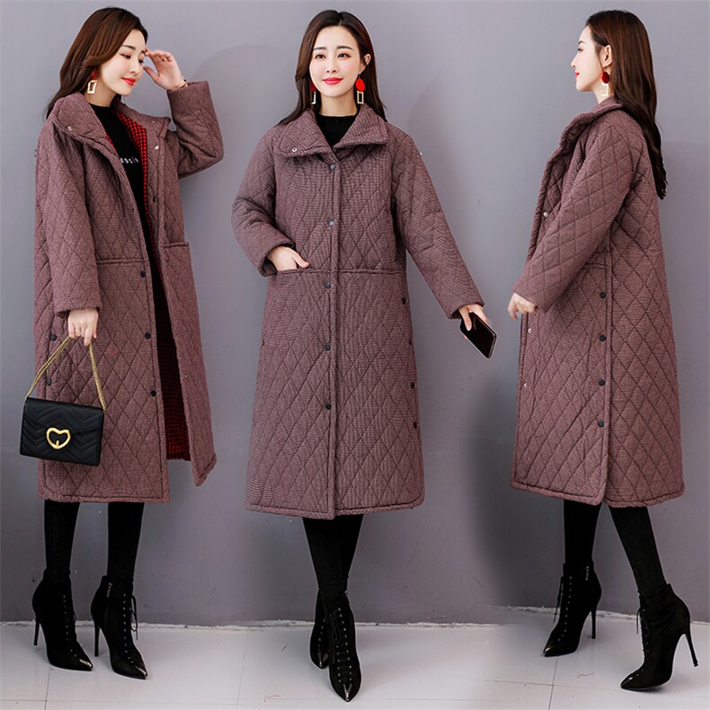 修身显瘦棉衣/棉服2020年冬季潮流简约连帽百搭长袖中长款,女装棉衣/棉服,众宇琦