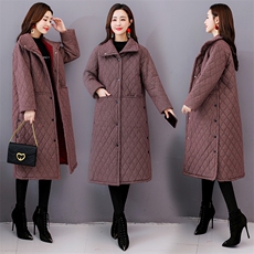 修身显瘦棉衣/棉服2020年冬季潮流简约连帽百搭长袖中长款，女装棉衣/棉服，众宇琦