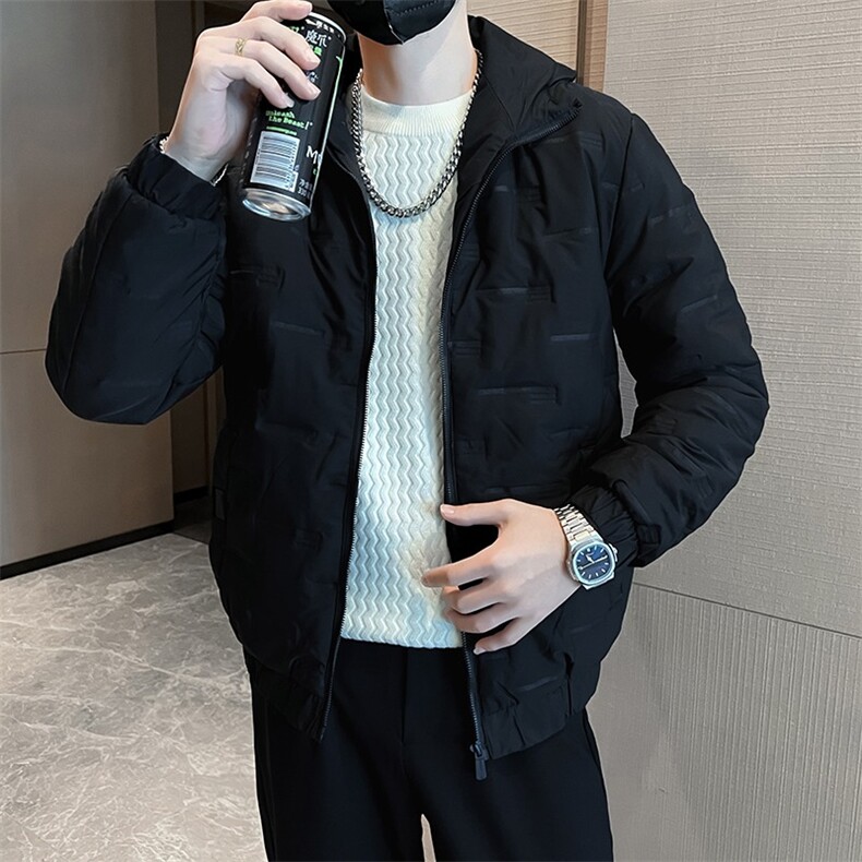 羽绒棉服男士冬季外套潮牌连帽棉衣加绒加厚保暖棉袄子时尚面包服,男装棉衣,星座218-1（原230）