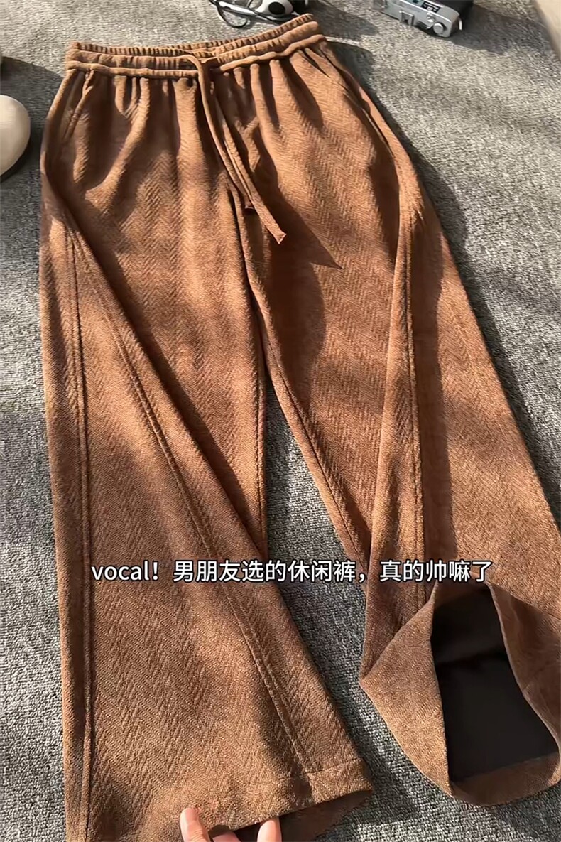 2026春季新款内景人字纹弯刀裤M-5XLHK26135-特P30,男装休闲裤,电商A022