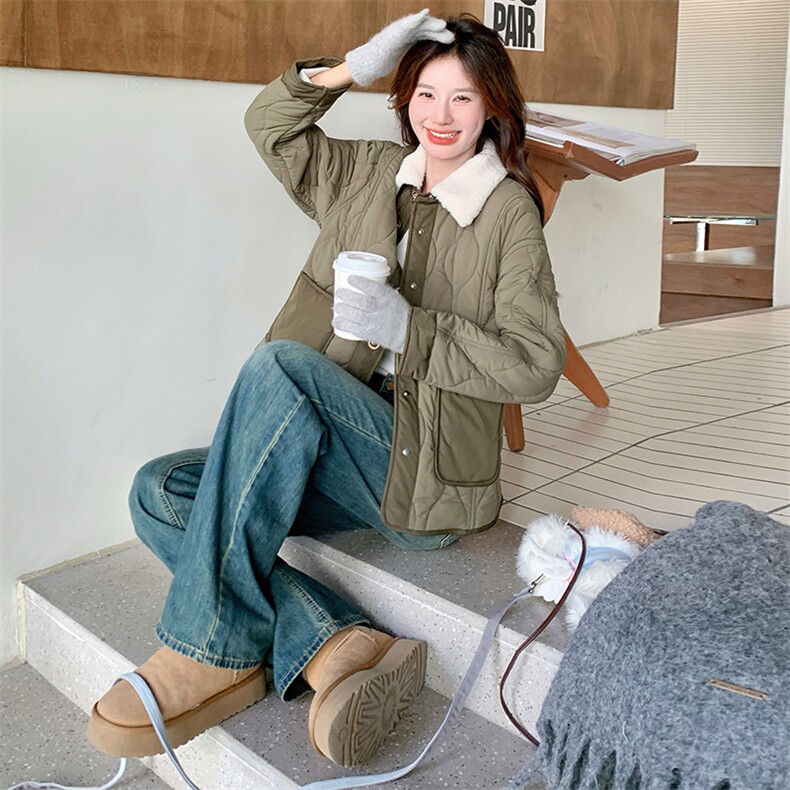 【大货已出】玫瑰故事工装棉衣2C081-7702p195268,女装棉衣/棉服,2C081