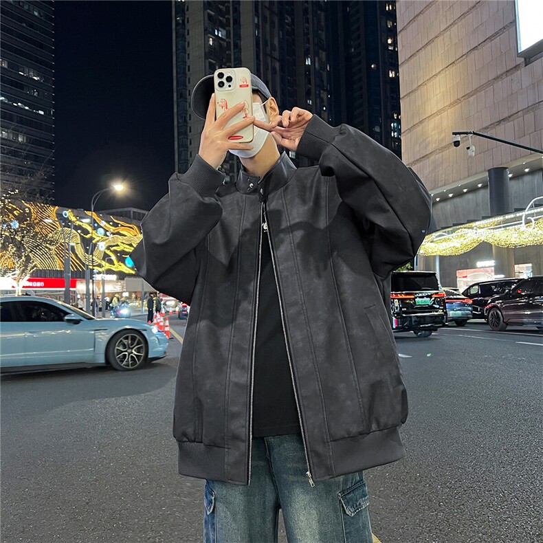 现货8502-P80大码控138春季大码户外皮衣夹克外套,男装夹克,星座209