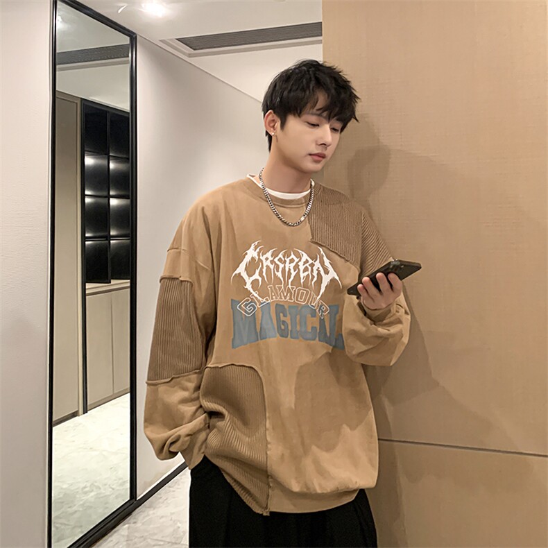B266-T05-P7023春季新款宽松休闲蜡染潮卫衣,男装卫衣,星座B257-1