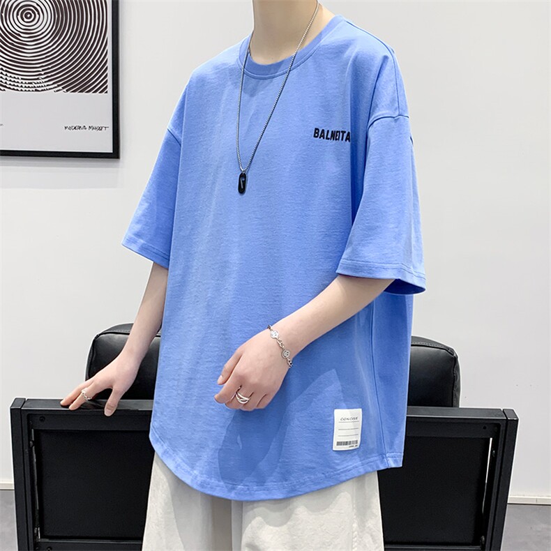 夏款新款青少年印花半袖男女港风圆领休闲短袖T恤1566-P38控价58,男装T恤,电商A441-1