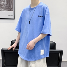 夏款新款青少年印花半袖男女港风圆领休闲短袖T恤1566-P38控价58，男装T恤，电商A441-1