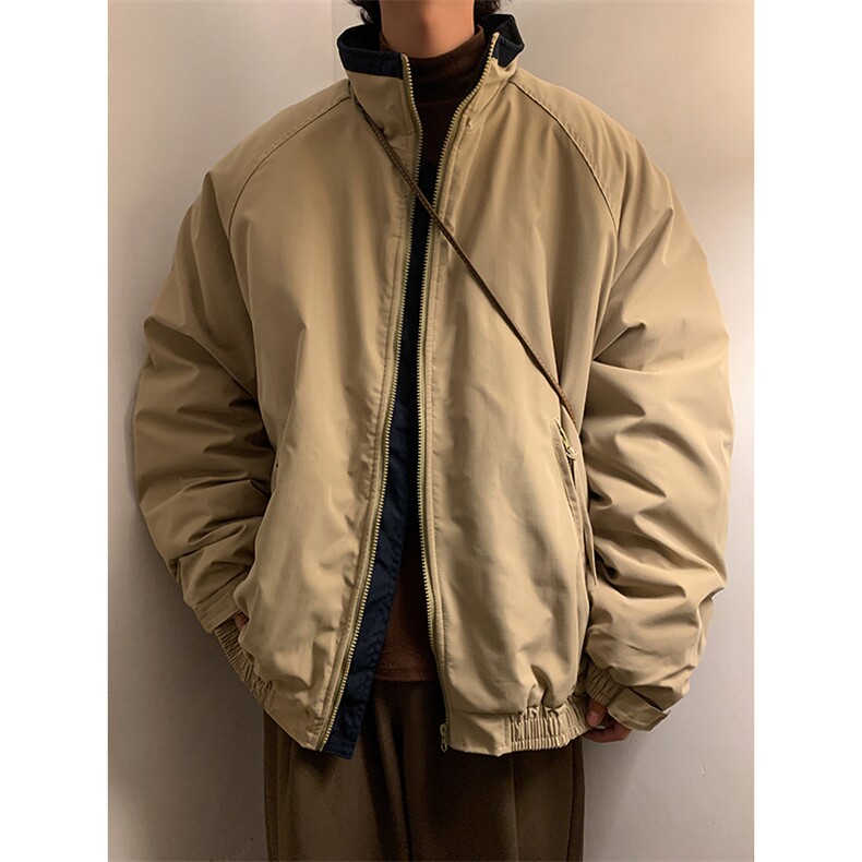 日系立领棉衣男加绒加厚美式复古潮牌ins外套工装棉服W6601-P82,男装棉衣,星座512-2
