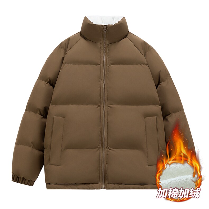 抖音直播连帽棉衣假两件加厚棉袄情侣款百搭面包服MY111-P65,男装棉衣,星座1402-1