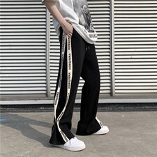 2023春夏个性纽扣拖地长裤坠感休闲潮牌高街男款K2654-P32，男装休闲裤，星座512-2
