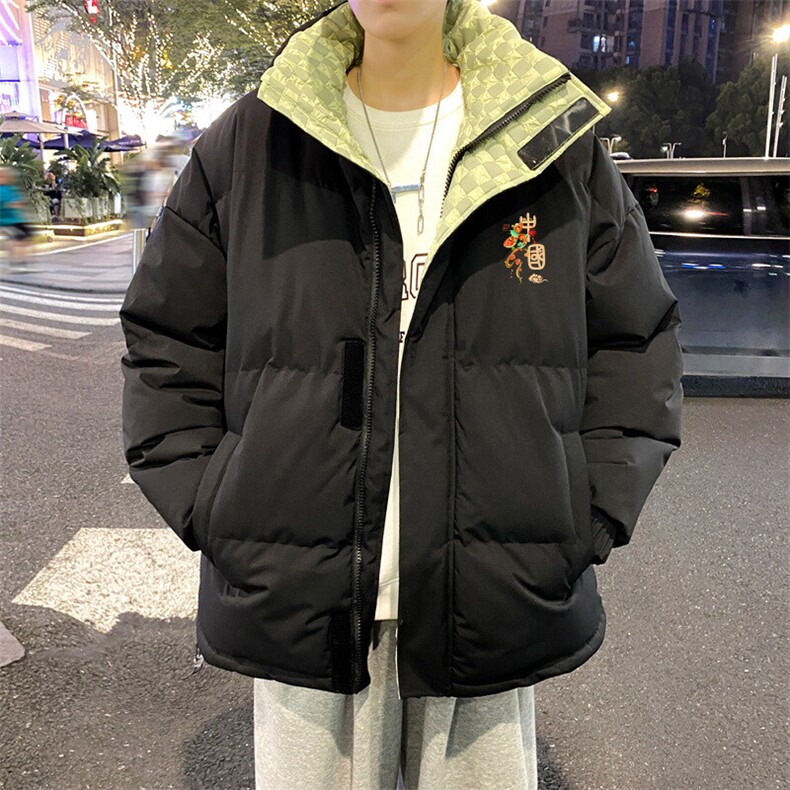 抖音得物品质深度库存三防面料假两件格子棉衣外套棉服66659特P85,男装棉衣,电商A486