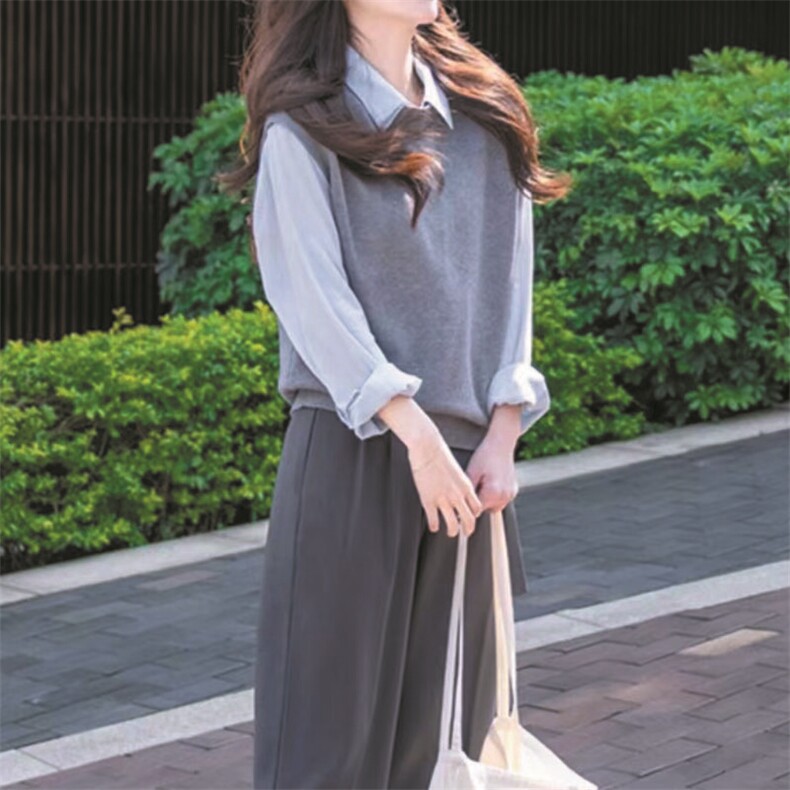 秋季新款时尚百搭宽松显瘦休闲马甲女外套,女装马甲,萱芳婷羊绒