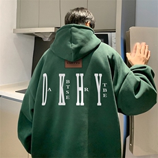 抖音得物供货可提供视频秋冬重磅美式宽松连帽卫衣DL1985，男装卫衣，电商A486