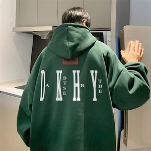 抖音得物供货 可提供视频 秋冬重磅美式宽松连帽卫衣DL1985图片