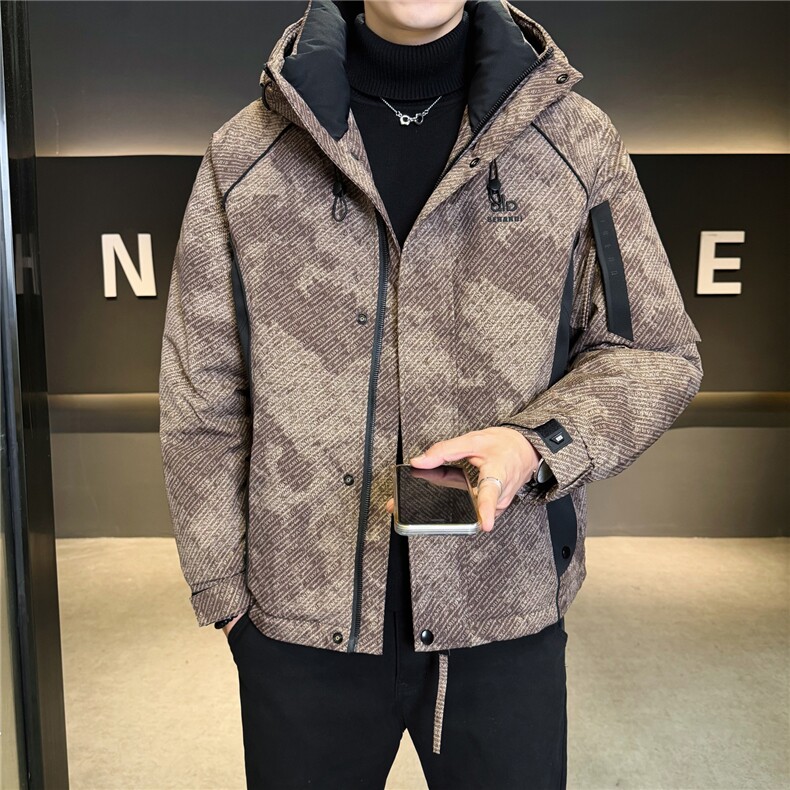 男羽绒服连帽休闲外套男冲锋衣羽绒服A329-YR8616-P225,男装夹克,电商A329