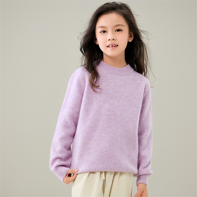 2025年时尚百搭通勤半高领加厚儿童羊毛衫，童装儿童羊毛衫，奥澜羊绒